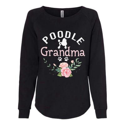 Poodle Grandma Gifts Funny Mom Poodle Dog Lover Christmas Womens California Wash Sweatshirt