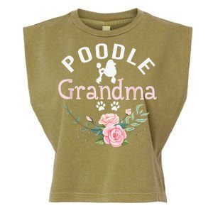 Poodle Grandma Gifts Funny Mom Poodle Dog Lover Christmas Garment-Dyed Women's Muscle Tee