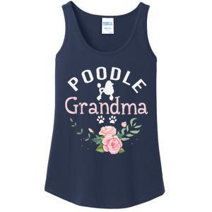 Poodle Grandma Gifts Funny Mom Poodle Dog Lover Christmas Ladies Essential Tank