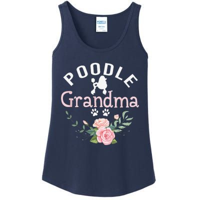 Poodle Grandma Gifts Funny Mom Poodle Dog Lover Christmas Ladies Essential Tank