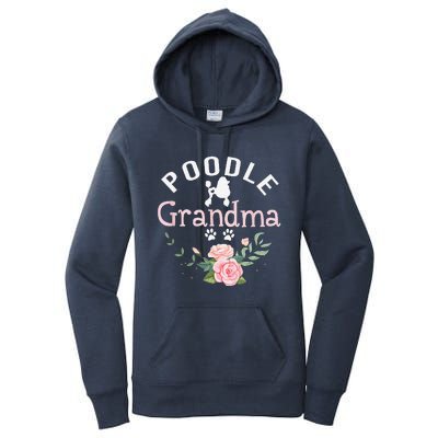 Poodle Grandma Gifts Funny Mom Poodle Dog Lover Christmas Women's Pullover Hoodie