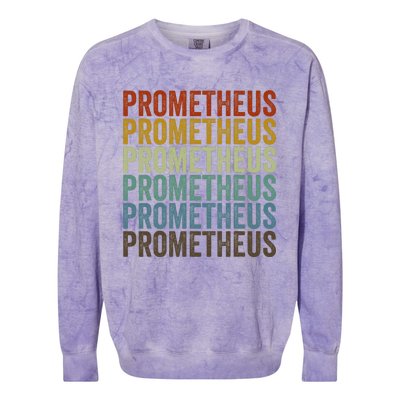 Prometheus Greek God Ancient Greek Mythology Colorblast Crewneck Sweatshirt