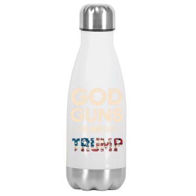 Pro God Guns And Trump Gift Stainless Steel Insulated Water Bottle