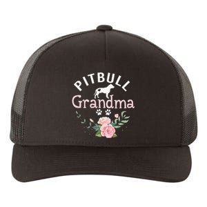 Pitbull Grandma Gifts Mom Pitbull Dog Lover Christmas Yupoong Adult 5-Panel Trucker Hat