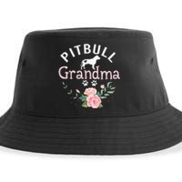 Pitbull Grandma Gifts Mom Pitbull Dog Lover Christmas Sustainable Bucket Hat