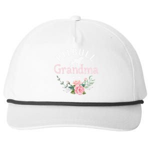 Pitbull Grandma Gifts Mom Pitbull Dog Lover Christmas Snapback Five-Panel Rope Hat