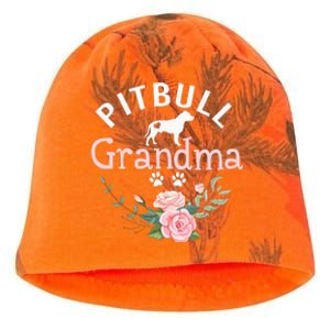 Pitbull Grandma Gifts Mom Pitbull Dog Lover Christmas Kati - Camo Knit Beanie