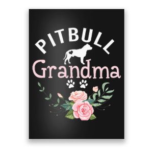 Pitbull Grandma Gifts Wo Mom Dog Lover Poster