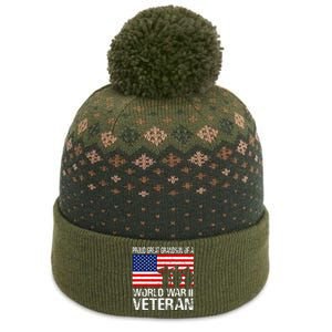 Proud Great Grandson of a WW II Veteran Family Matching Vet The Baniff Cuffed Pom Beanie