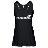 PhD Graduation Gift Phinished Ladies Essential Flowy Tank