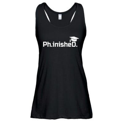 PhD Graduation Gift Phinished Ladies Essential Flowy Tank