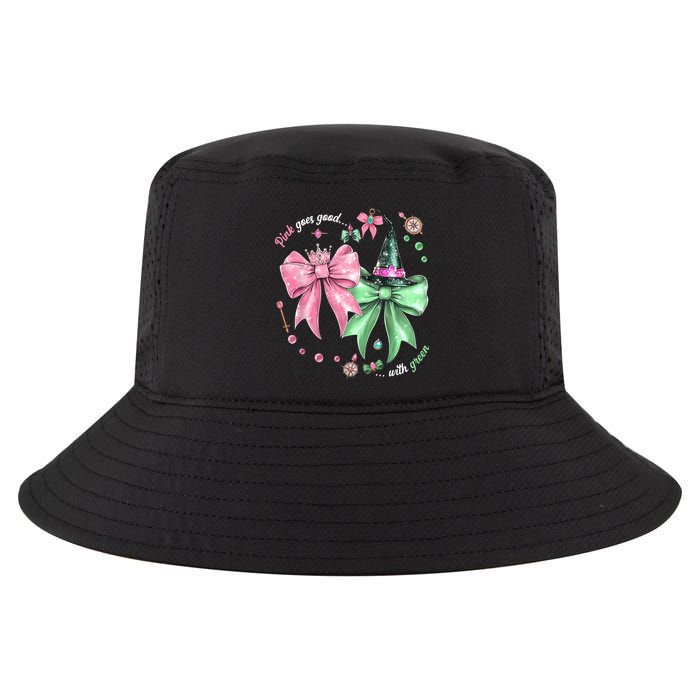 Pink Goes Good With Green Funny Halloween Witch Cool Comfort Performance Bucket Hat