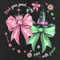 Pink Goes Good With Green Funny Halloween Witch Cool Comfort Performance Bucket Hat