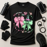 Pink Goes Good With Green Funny Halloween Witch Cooling Performance Crew T-Shirt