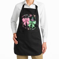 Pink Goes Good With Green Funny Halloween Witch Apron