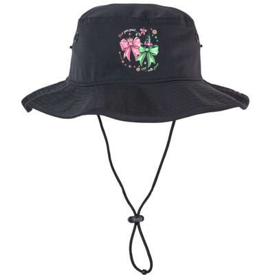 Pink Goes Good With Green Funny Halloween Witch Bucket Hat