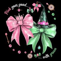 Pink Goes Good With Green Funny Halloween Witch 16 in Basic Backpack