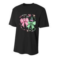 Pink Goes Good With Green Funny Halloween Witch Youth Performance Sprint T-Shirt