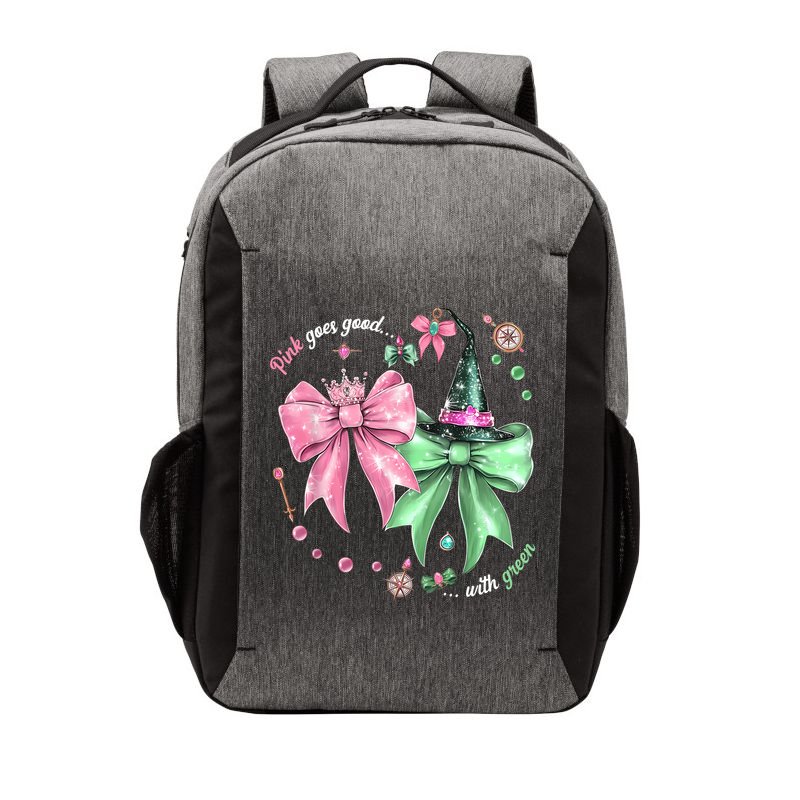 Pink Goes Good With Green Funny Halloween Witch Vector Backpack