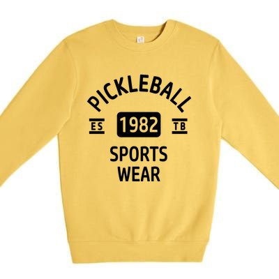 Pickleball Great Gift Premium Crewneck Sweatshirt