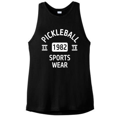 Pickleball Great Gift Ladies PosiCharge Tri-Blend Wicking Tank