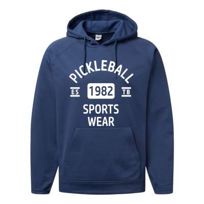 Pickleball Great Gift Performance Fleece Hoodie