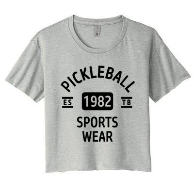 Pickleball Great Gift Women's Crop Top Tee