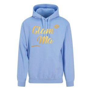 Perfect Glamma Glamma Granny Grandma Gold Kiss Present Gift Unisex Surf Hoodie