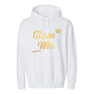 Perfect Glamma Glamma Granny Grandma Gold Kiss Present Gift Garment-Dyed Fleece Hoodie