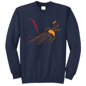 Playing Guitar Guitarist Music Life Funny Gift Sweatshirt