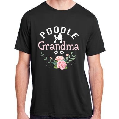 Poodle Grandma Gifts Wo Mom Poodle Dog Lover Christmas Adult ChromaSoft Performance T-Shirt