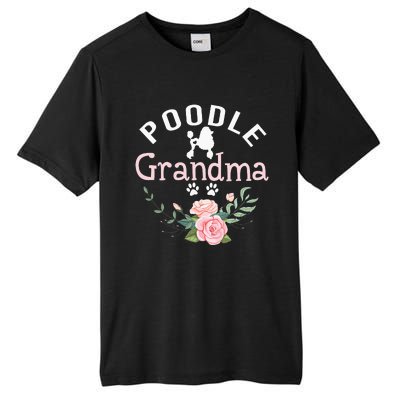 Poodle Grandma Gifts Wo Mom Poodle Dog Lover Christmas Tall Fusion ChromaSoft Performance T-Shirt