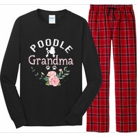 Poodle Grandma Gifts Wo Mom Poodle Dog Lover Christmas Long Sleeve Pajama Set