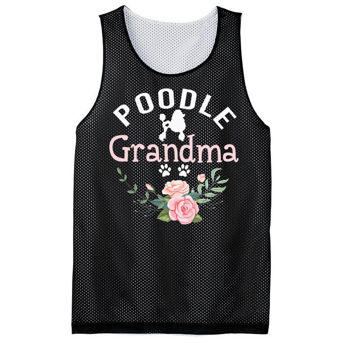 Poodle Grandma Gifts Wo Mom Poodle Dog Lover Christmas Mesh Reversible Basketball Jersey Tank