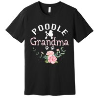 Poodle Grandma Gifts Wo Mom Poodle Dog Lover Christmas Premium T-Shirt