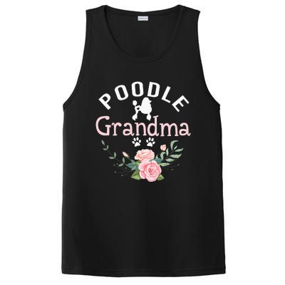 Poodle Grandma Gifts Wo Mom Poodle Dog Lover Christmas PosiCharge Competitor Tank