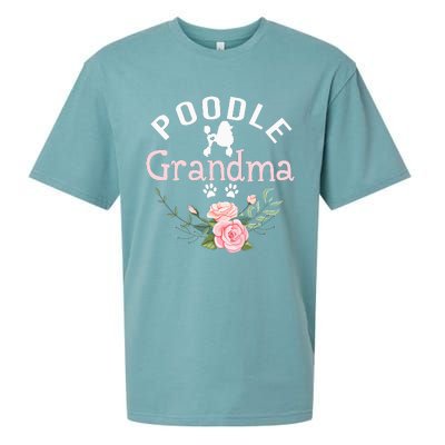 Poodle Grandma Gifts Wo Mom Poodle Dog Lover Christmas Sueded Cloud Jersey T-Shirt