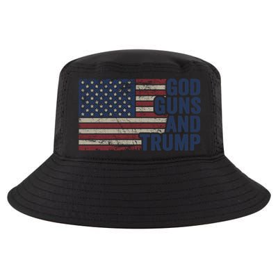 Pro God Gun Funny God Guns And Trump Cool Comfort Performance Bucket Hat