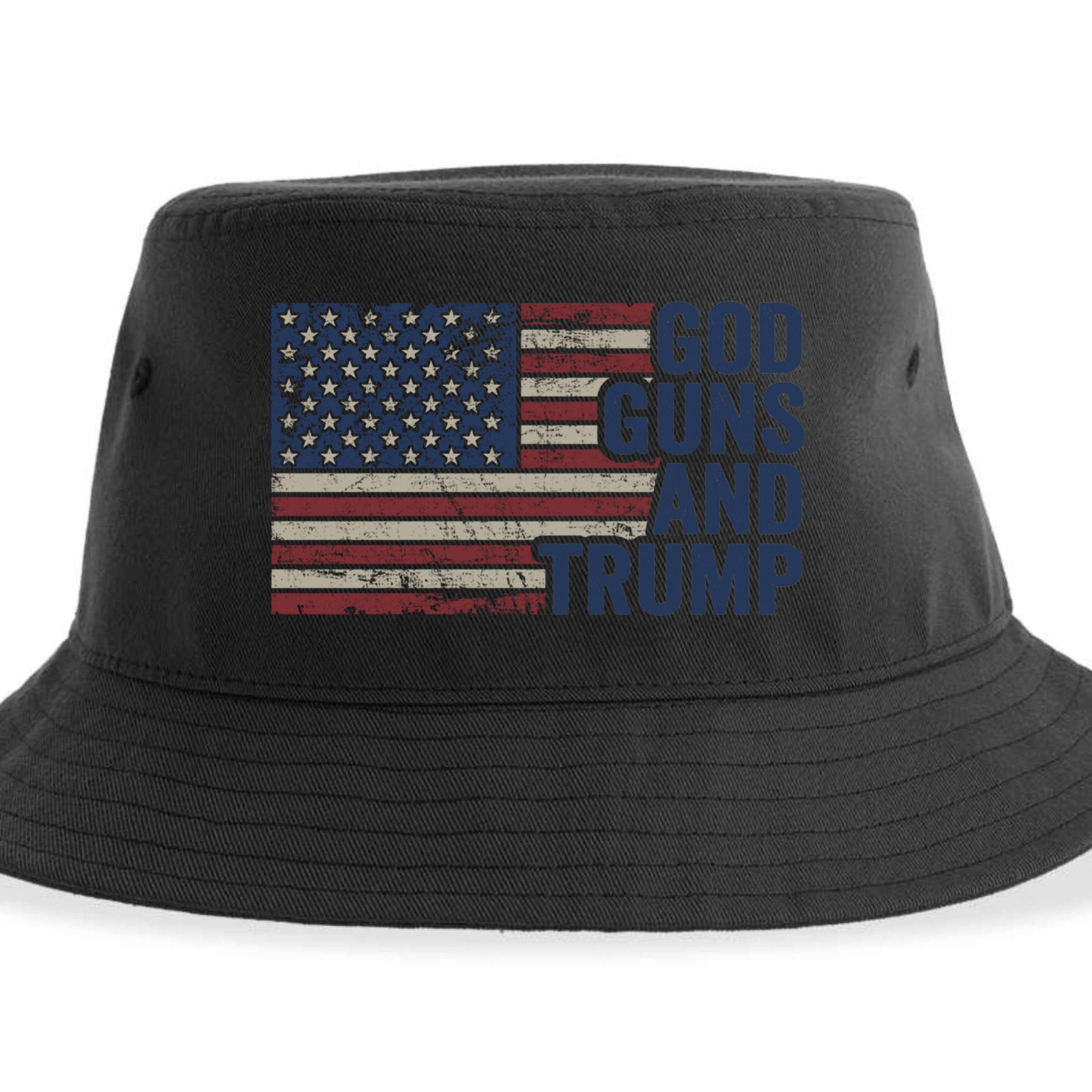 Pro God Gun Funny God Guns And Trump Sustainable Bucket Hat