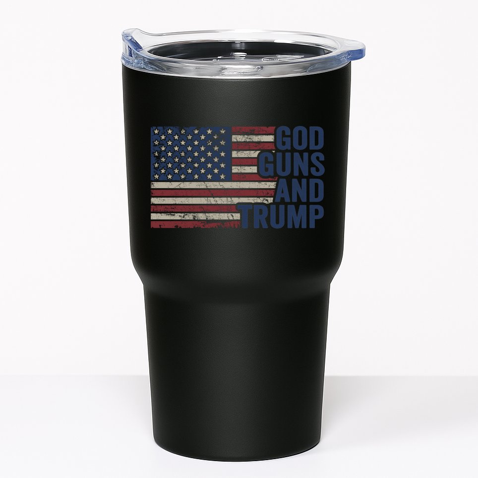 Pro God Gun Funny God Guns And Trump Tumbler