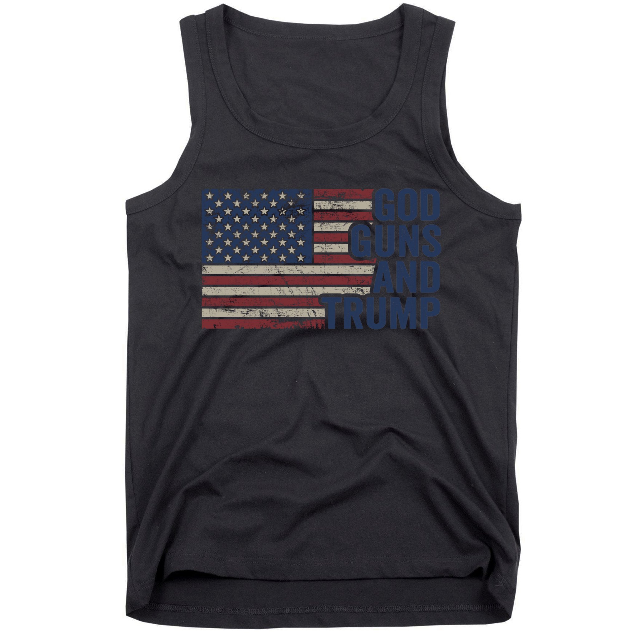 Pro God Gun Funny God Guns And Trump Tank Top