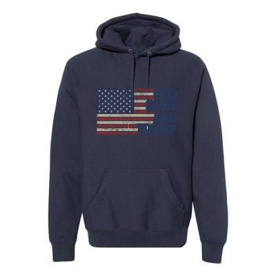 Pro God Gun Funny God Guns And Trump Premium Hoodie