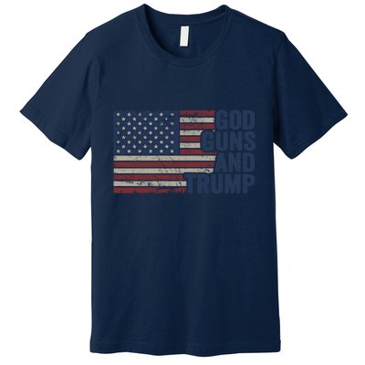 Pro God Gun Funny God Guns And Trump Premium T-Shirt