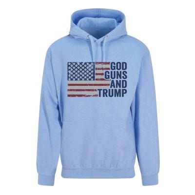 Pro God Gun Funny God Guns And Trump Unisex Surf Hoodie