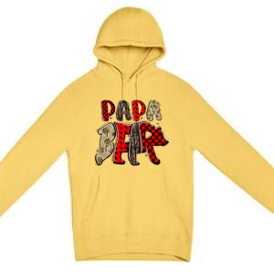 Papa Gigi Grandma Grandpa Mimi Nana Mother Daypapa Bear Gift Premium Pullover Hoodie