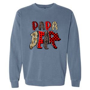 Papa Gigi Grandma Grandpa Mimi Nana Mother Daypapa Bear Gift Garment-Dyed Sweatshirt