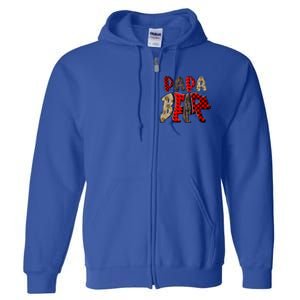 Papa Gigi Grandma Grandpa Mimi Nana Mother Daypapa Bear Gift Full Zip Hoodie