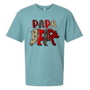 Papa Gigi Grandma Grandpa Mimi Nana Mother Daypapa Bear Gift Sueded Cloud Jersey T-Shirt