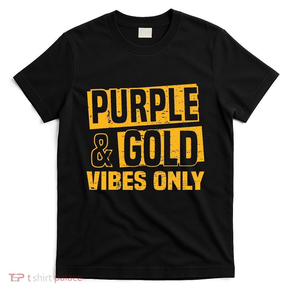 Purple & Gold Game Day Group For High School Football T-Shirt