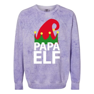 Papa Great Gift Colorblast Crewneck Sweatshirt